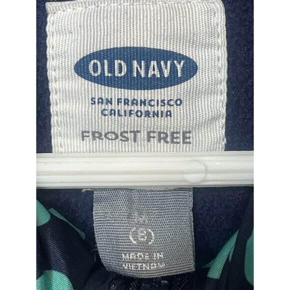 Old Navy Girls Blue Polka Dot Puffer Vest Size 8 | Frost Free Winter Layer - Picture 5 of 16